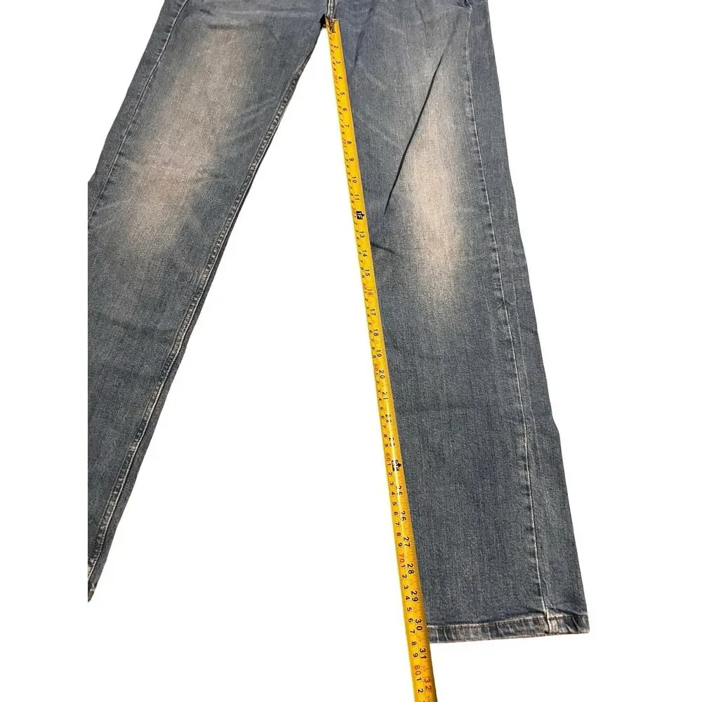 Levi’s 514 Men’s Jeans W30 L32 Straight Leg Blue Denim Faded Distressed